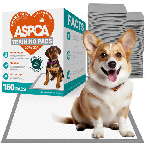 ASPCA Odor-Control Puppy Pads - 150 Count, 22" Leakproof Training Mats