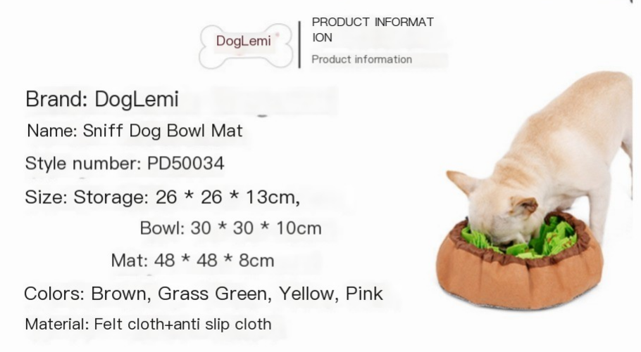 Snuffle Mat & Slow-Feed Bowl